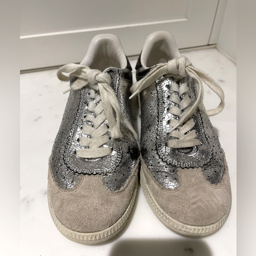 Really cool silver Isabel Marant “elevated look”Sneakers